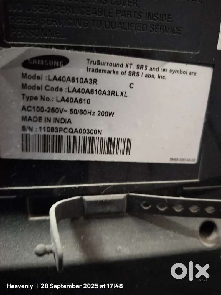 2010 Samsung 40 for Sale - Rs.5000/- not negotiable