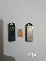 HP Pendrive & 16 gb samsung micro sd card