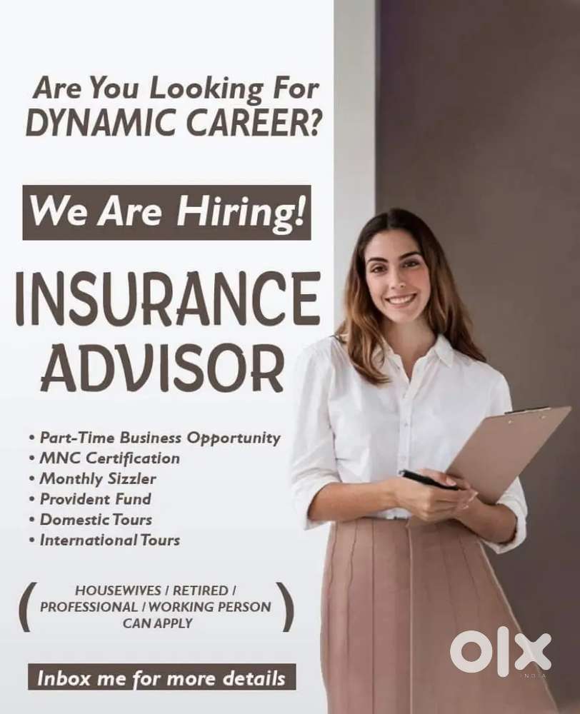 Insurance Advisor for part/Full Time