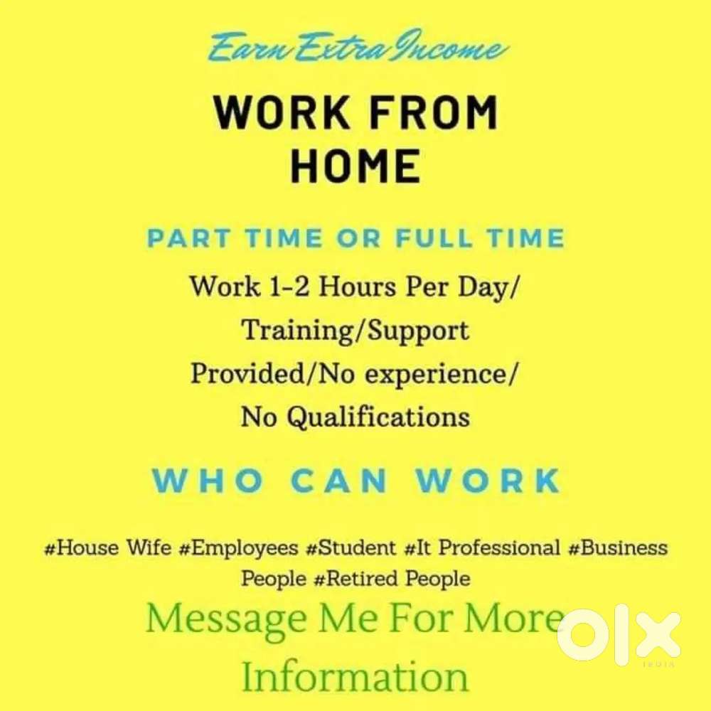 Part time/full time job hustle, Freshers, Housewife & Employees ‼️