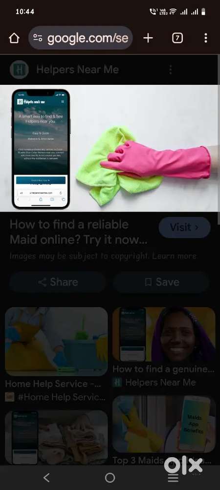 Ghar ke liye maid chahiye