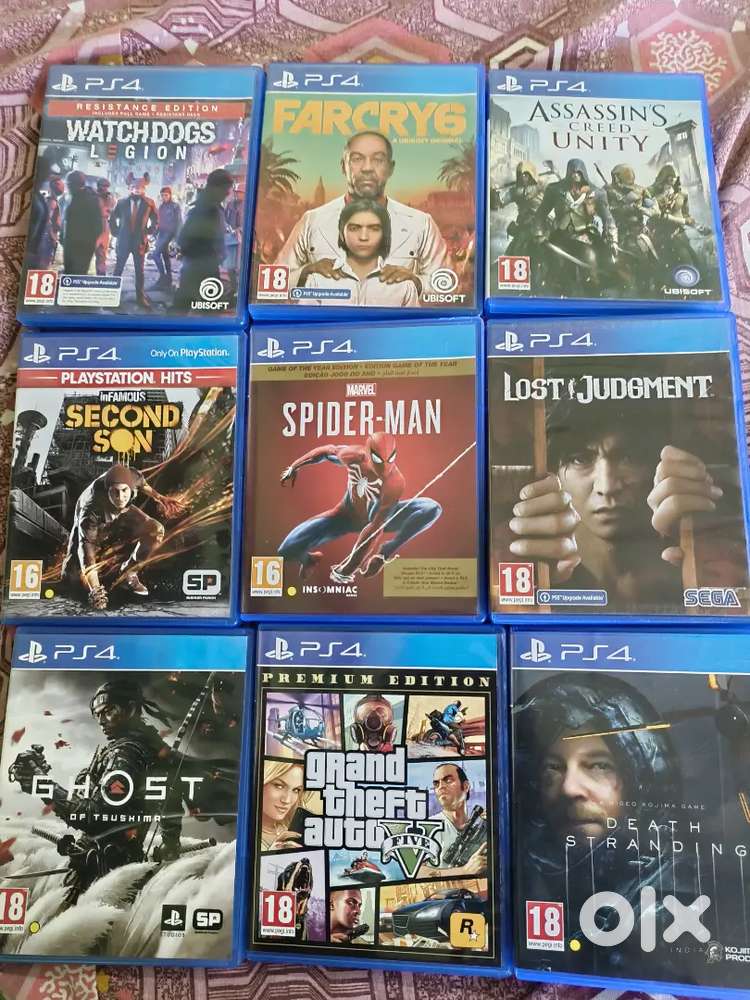 PS4 games  in good condition