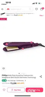 Philips hair straightener