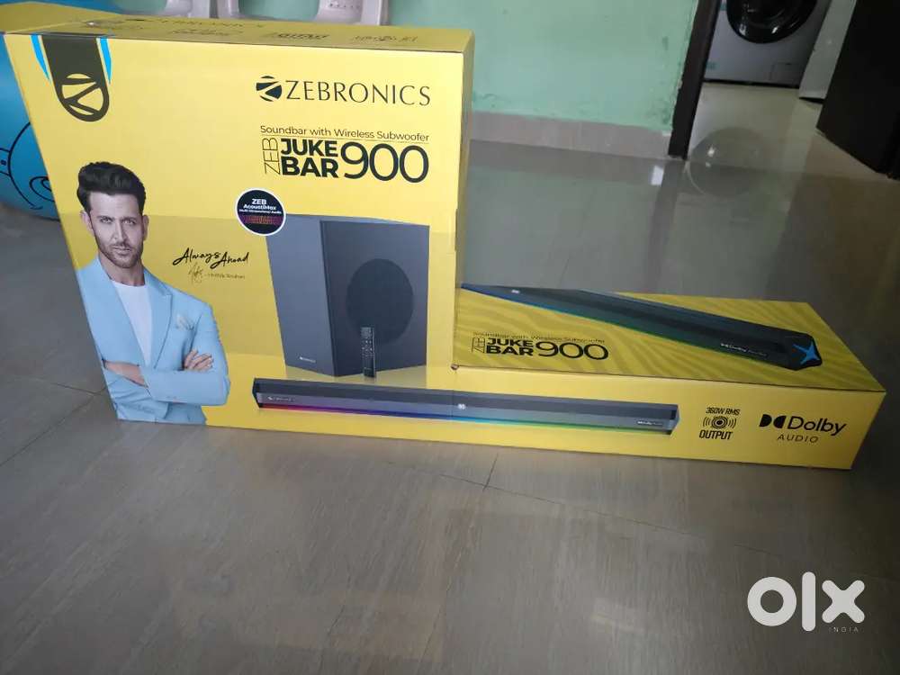 Heavy Bass zebronics juke bar 900 360 watts 8 inch subwoofer