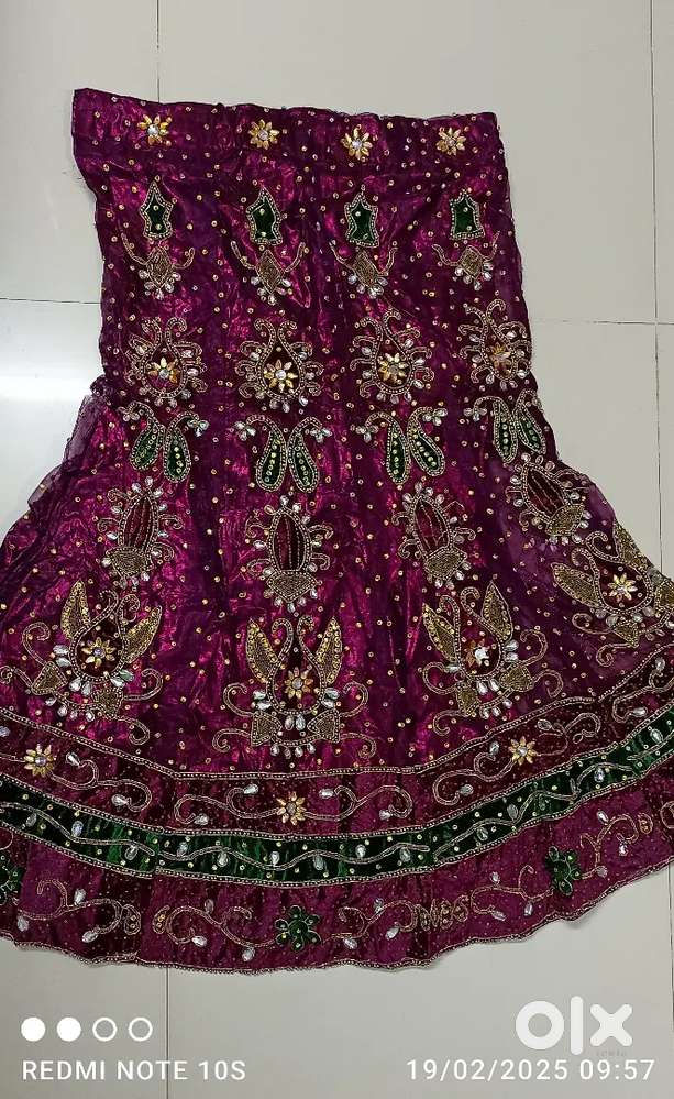 Kundan work bridal lehnga