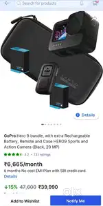 Gopro Hero 9 with kit Jisko lena h Vahi Msg krna Plzz