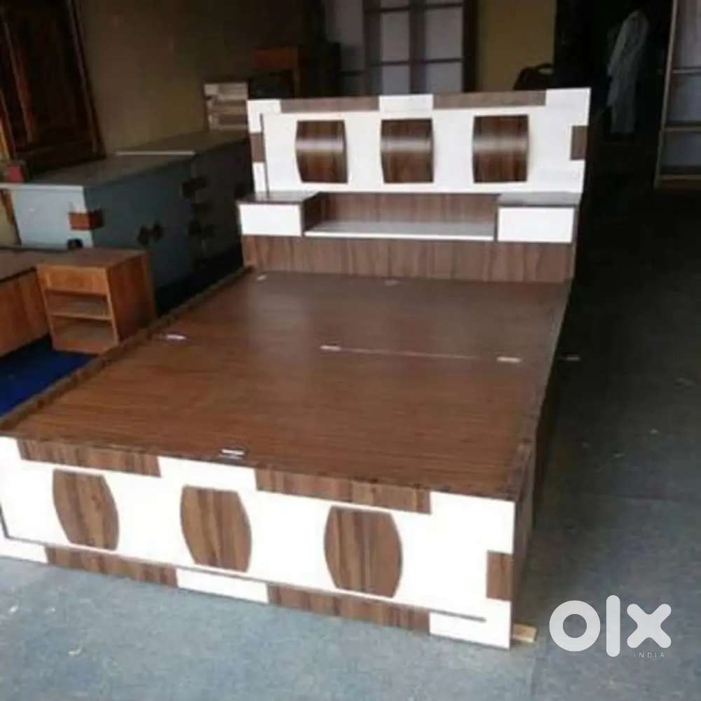 Super discount buy new double bed with box -5990/- EMI available