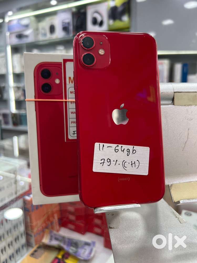I phone 11 64 gb red (jain mobile)