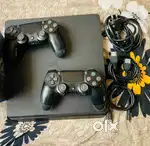 Sony Playstation 4 slim 500gb With Two Controler and all cables ps4