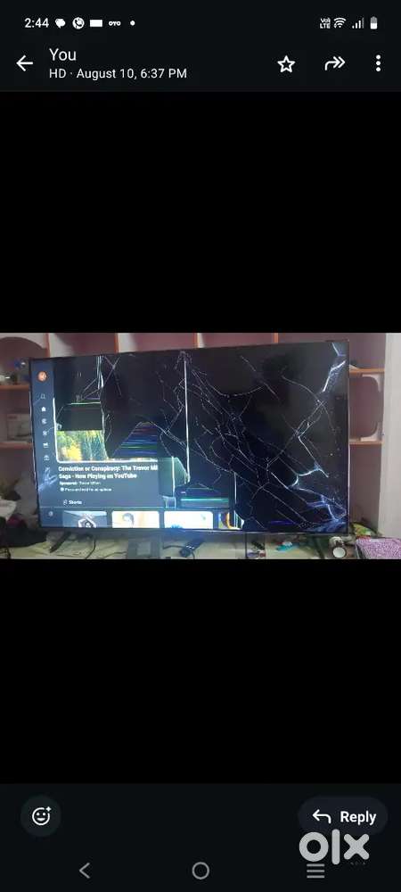 TCL Qled hd Led Tv 55inches Display damaged