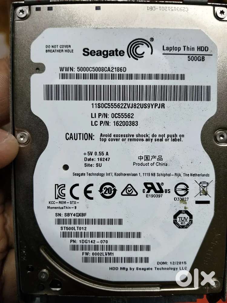 500gb hdd good condition