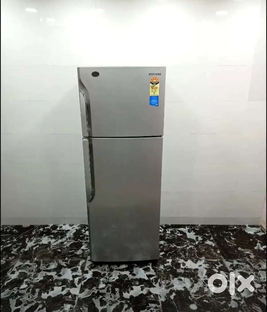 Double door silver colour 280 litres refrigerator with warranty