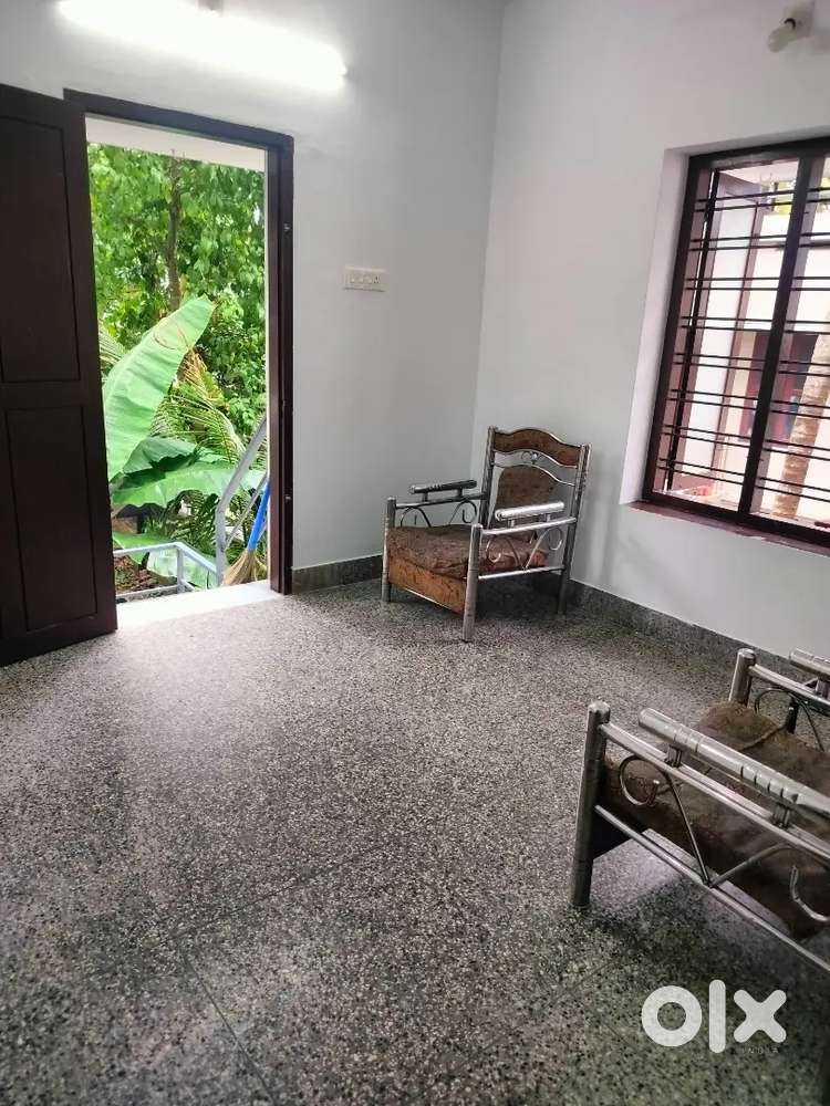 2 BHK semi furnished house at Ulloor for Rs.12000/- per month.