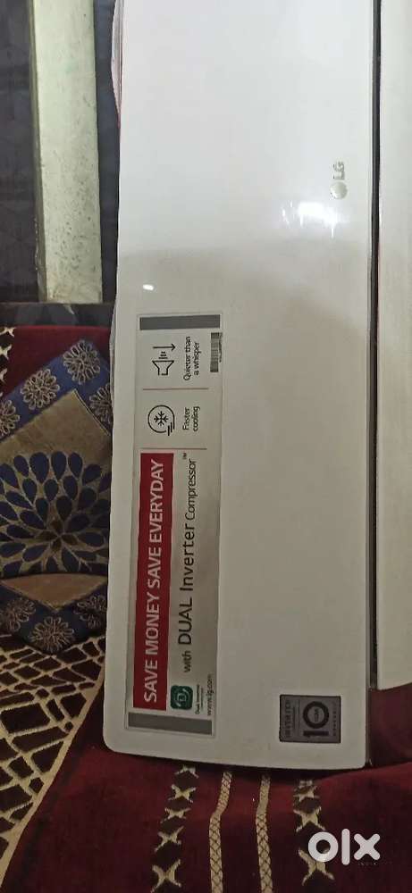 LG Dual Inverter Split AC 1.5 Ton only 2 years old