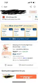 Babyhug high chair