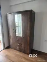3 door brown wardrobe