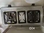 Gas stove two burner steel body
