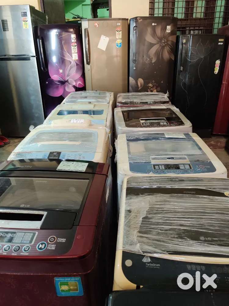 Gently used single door fridge / fully washing machine with warranty