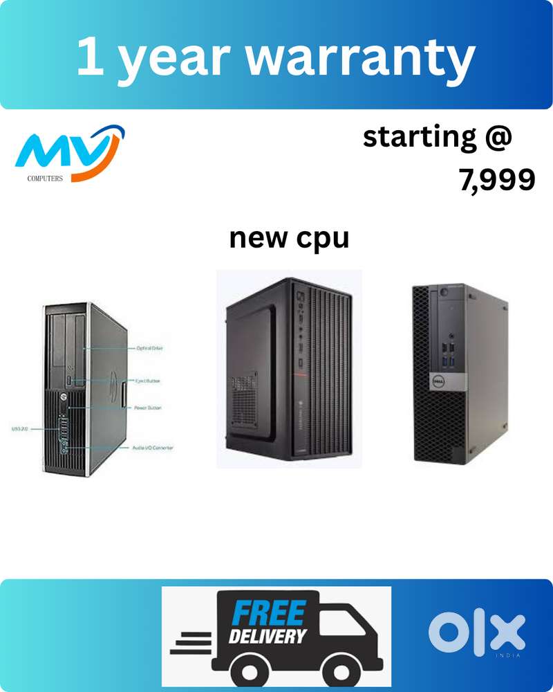 Ram - 8GB DDR3  Hard Disk - 500GB  All Basic Software Loaded