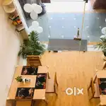 Fully furnished working cafe at prime location new market area