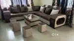 L shape sofa set