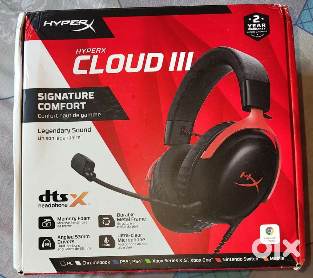 HyperX Cloud Iii – Wired Gaming Over Ear Headset, Pc, Ps5,
Xbox Serie