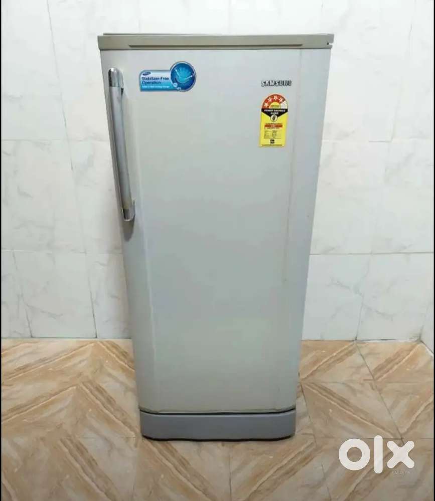 Built in stablizer Built in stand silver colour refrigerator Samsung