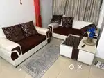 5 seater sofa with big tea table