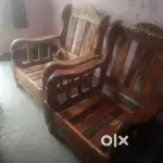 2 Single wood Sofa good design.Grinder with mixer jar