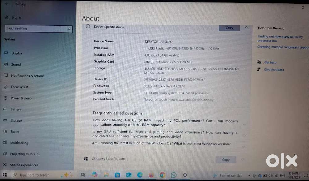 Acer laptop