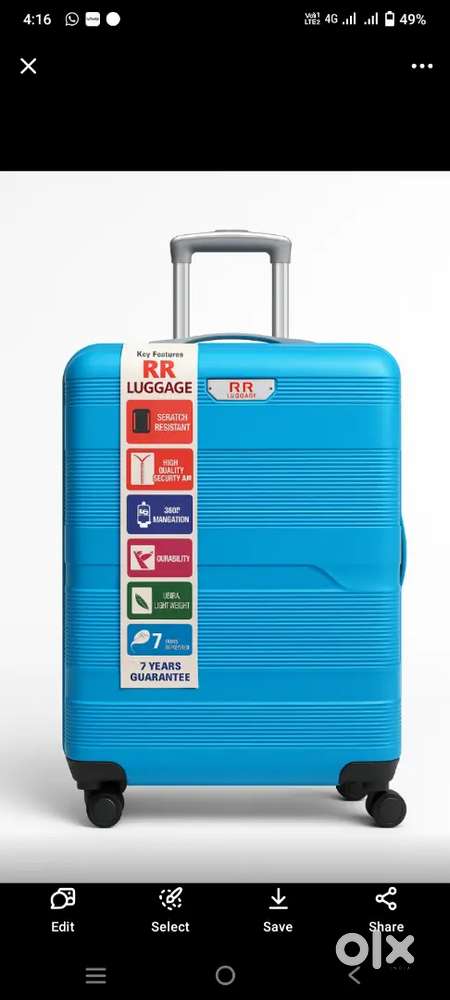 New fresh peti pack hai trolley bag hai