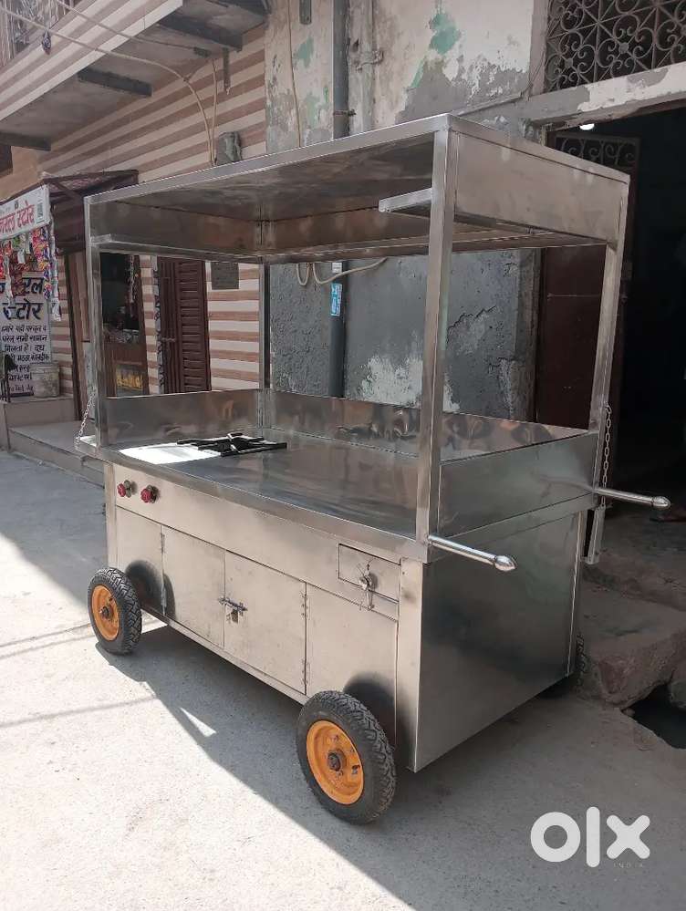 Steel counter and restaurant