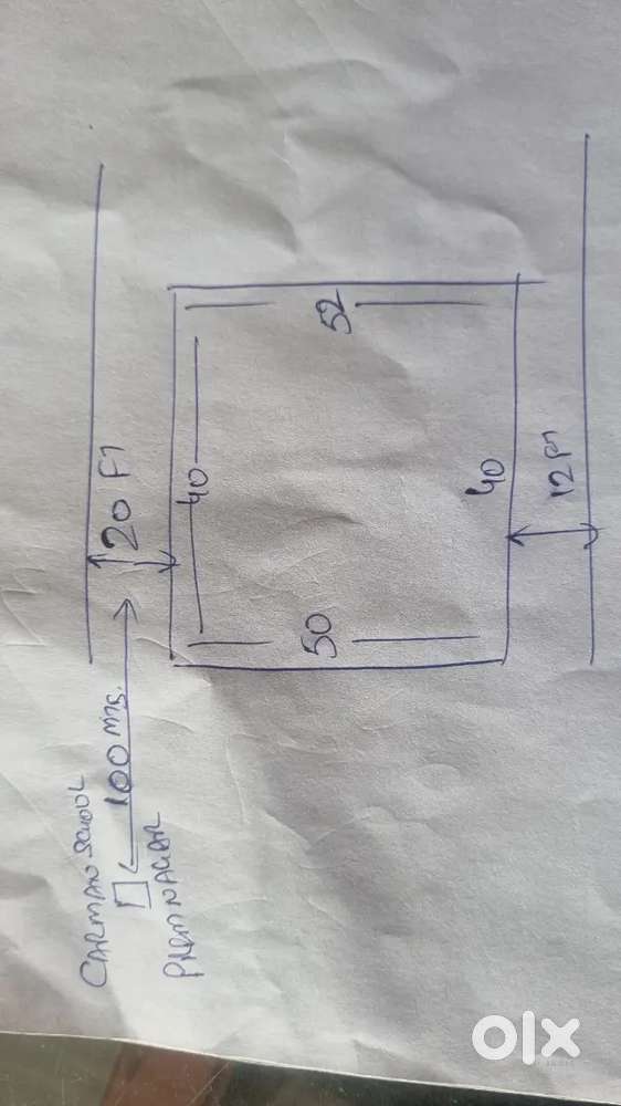 226.6 gaz Plot with double side road for sale