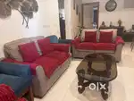 Sofa set, bench and chairs
