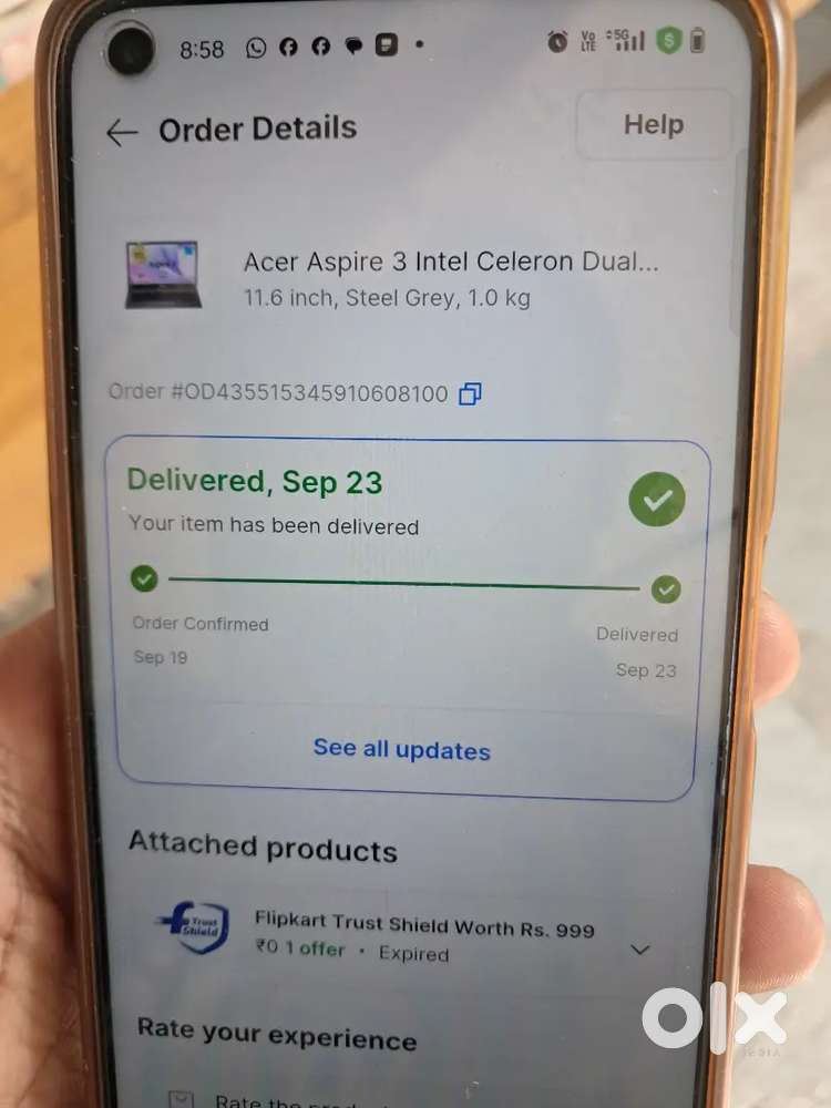 New laptop for sale 15,000