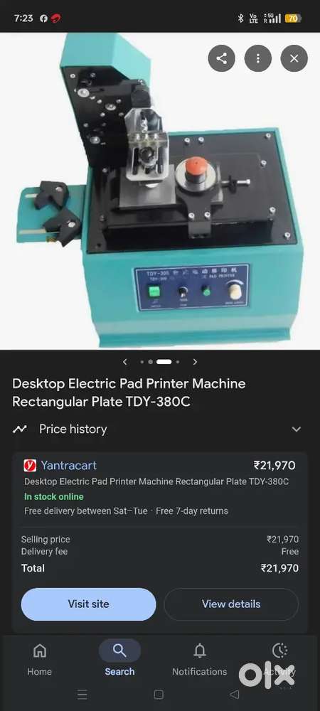 Silicon Pad printing machine