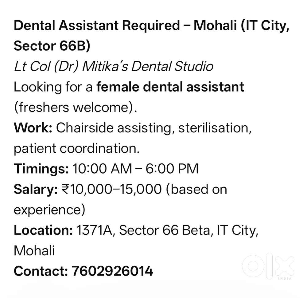 Ltcol Mitika's Dental studio