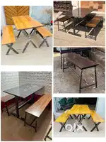 Hotel table chairs set / Bench table  set /Hotel benches and table set