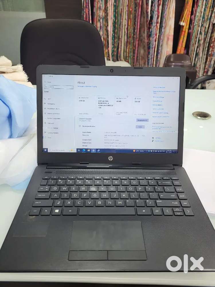 Hp laptop 14cm0xxx storage 224 gb ram 4gb
