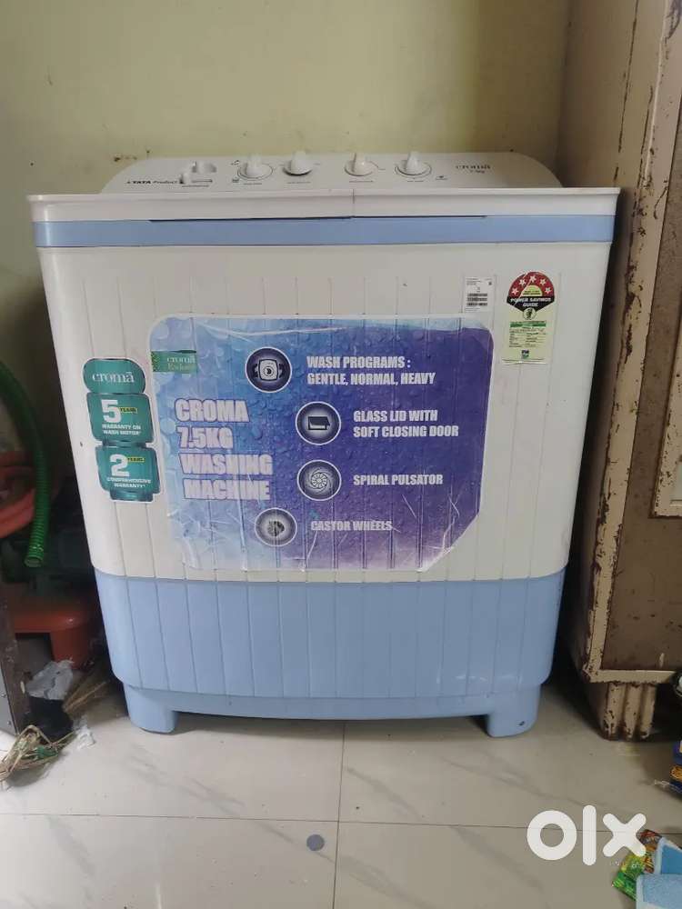 Croma 7.5kg washing machine good condition