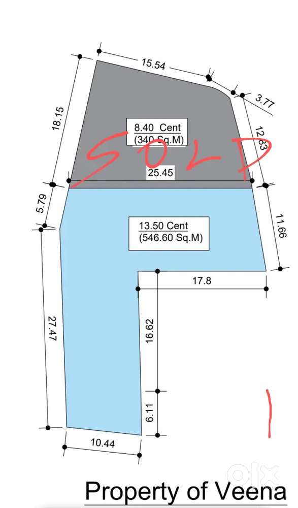 13.50 cents House Plot for sale in Kollaka Karunagappalli