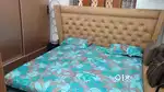 BEIGE COLOUR DOUBLE BED