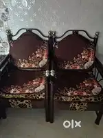 Sofa cum bed with 2 chairs