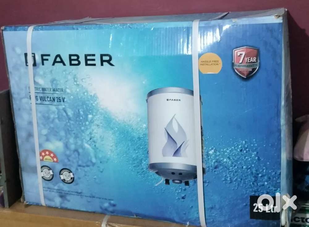 FABER 25 LITTER  SEEL PACKED ELECTRIC GEYSER FOR SALE