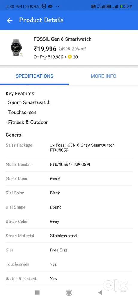 Male Smart Watch