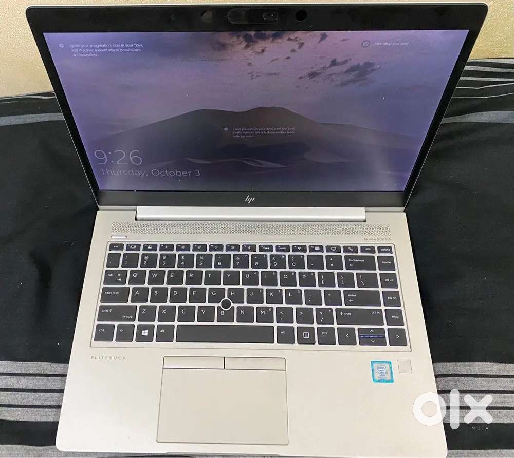 Hp+ Elitebook i5~ 8th gen 8gb ram 256gb SSD long battery backup