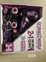 Brand New 2 in 1 Inline + Quad girls Skates for sale