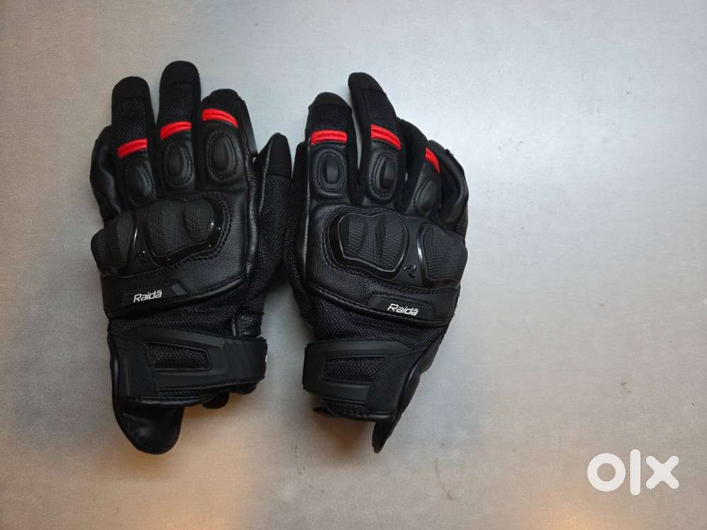Raida AirWave Motorcycle Gloves  Red  SIZE: Medium
