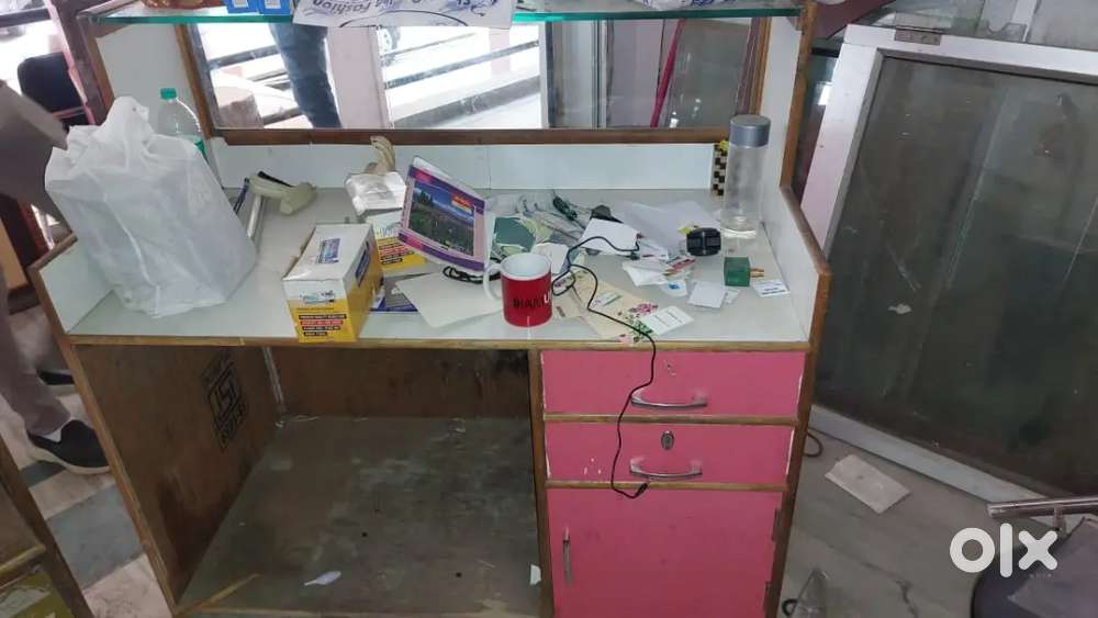 Wooden counter for shop