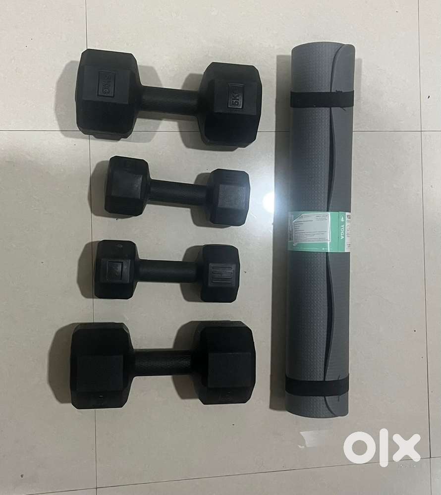 14kg Dumbells and Yogamat